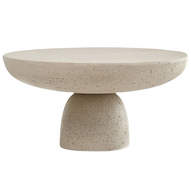 Кофейный стол Tori Travertine Stand Coffee Table Бежевый Кофейный стол Tori Travertine Stand Coffee Table Бежевый в Брянске | Loft Concept
