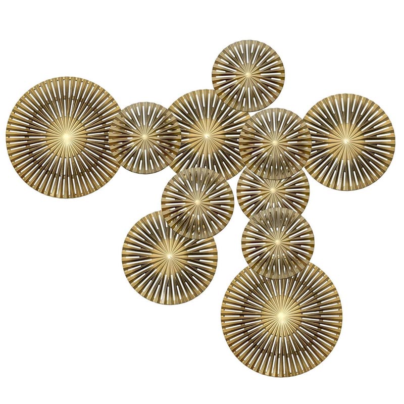 Арт-объект Apollo Brown and Gold Wall Plaque Disc gap 11 Золотой Коричневый Арт-объект Apollo Brown and Gold Wall Plaque Disc gap 11 Золотой Коричневый в Брянске | Loft Concept