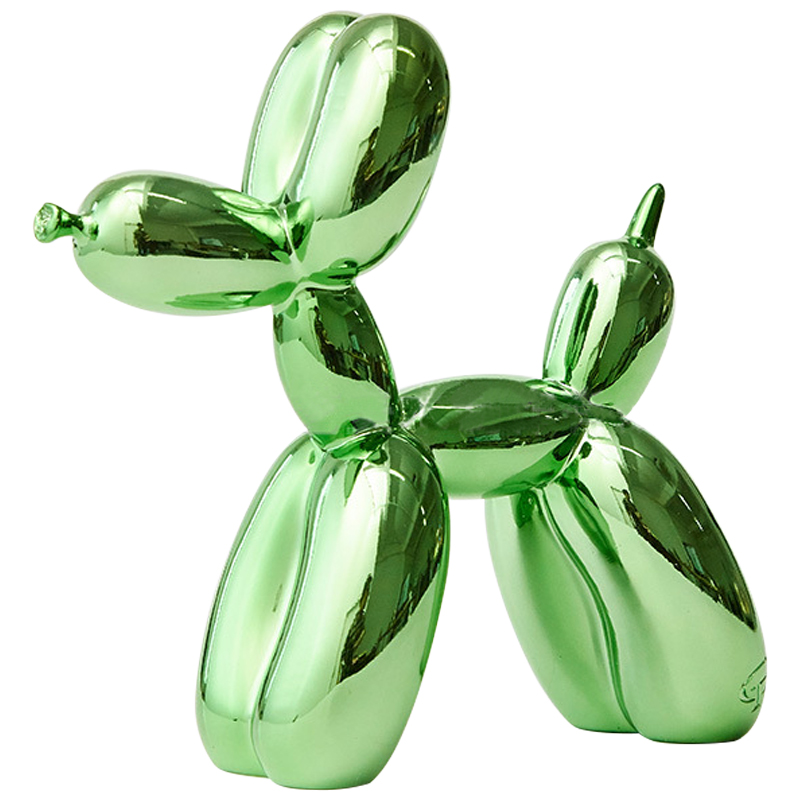 Статуэтка Jeff Koons Balloon Dog Chrome Green Зеленый в Брянске | Loft Concept 