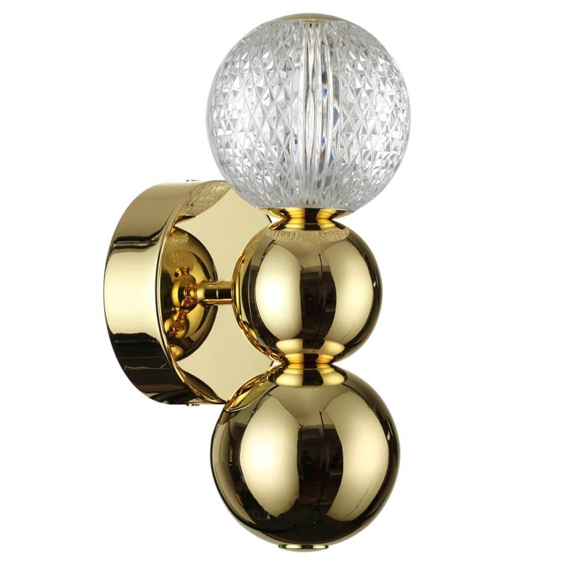 Светодиодное бра Crystal Globule Small Золото Золотой Прозрачный Светодиодное бра Crystal Globule Small Золото Золотой Прозрачный в Брянске | Loft Concept