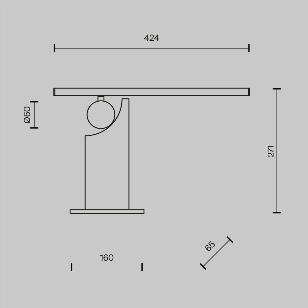 Настольный светильник Monumento 3000К 9Вт в Брянске