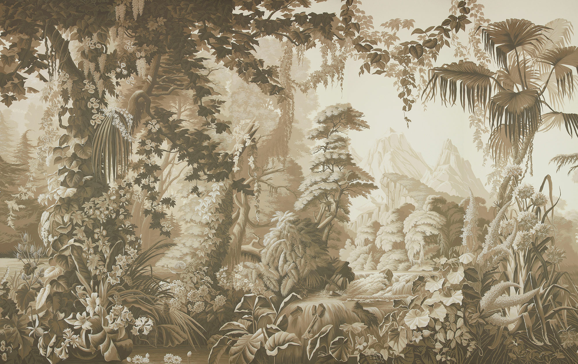 Обои ручная роспись L'Eden Sepia on scenic paper Обои ручная роспись L'Eden Sepia on scenic paper - постер Loft-Concept в Брянске