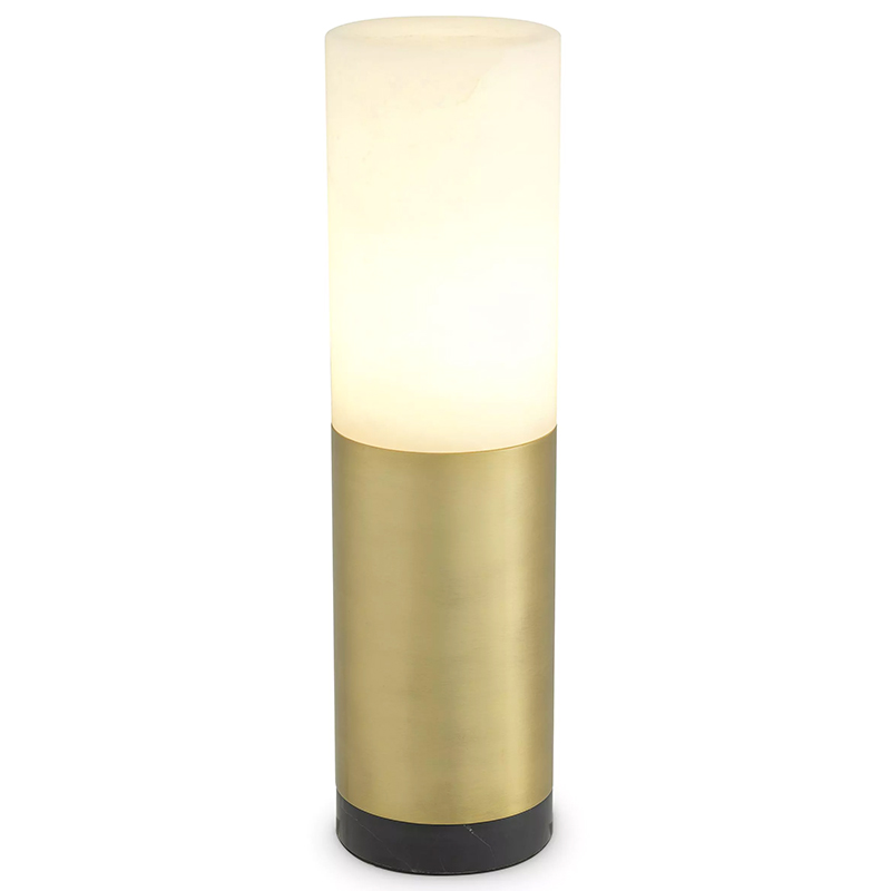 Настольная лампа Eichholtz Table Lamp McLean 11 cm Черный Мрамор Nero Латунь Бежевый Настольная лампа Eichholtz Table Lamp McLean 11 cm Черный Мрамор Nero Латунь Бежевый в Брянске | Loft Concept