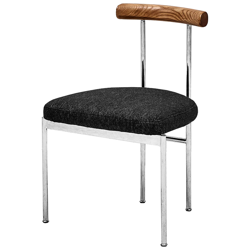 Стул Ferchar Loft Stool Черный Коричневый Хром Стул Ferchar Loft Stool Черный Коричневый Хром в Брянске | Loft Concept