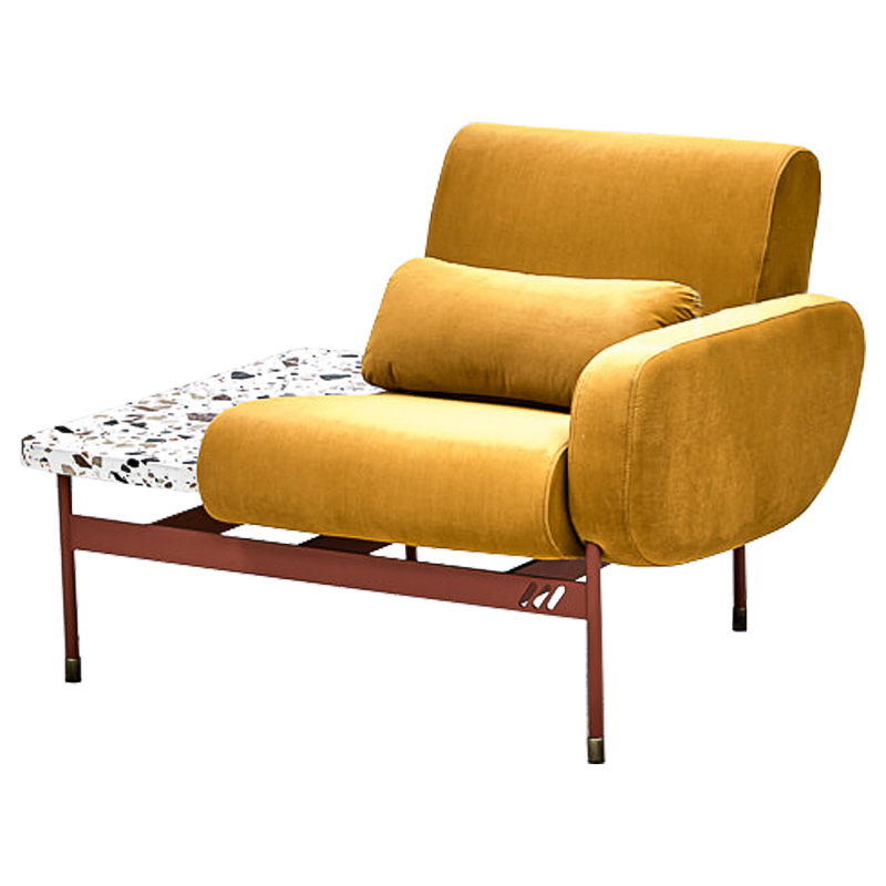 Кресло Mustard and Terrazzo Chair Горчичный Мульти Кресло Mustard and Terrazzo Chair Горчичный Мульти в Брянске | Loft Concept