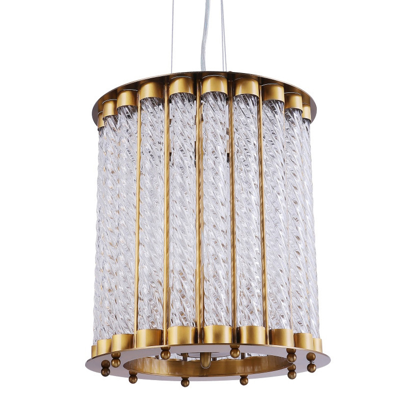 Люстра Lantern Tiziano Chandelier bronze D25 Бронза Прозрачное Стекло Люстра Lantern Tiziano Chandelier bronze D25 Бронза Прозрачное Стекло в Брянске | Loft Concept