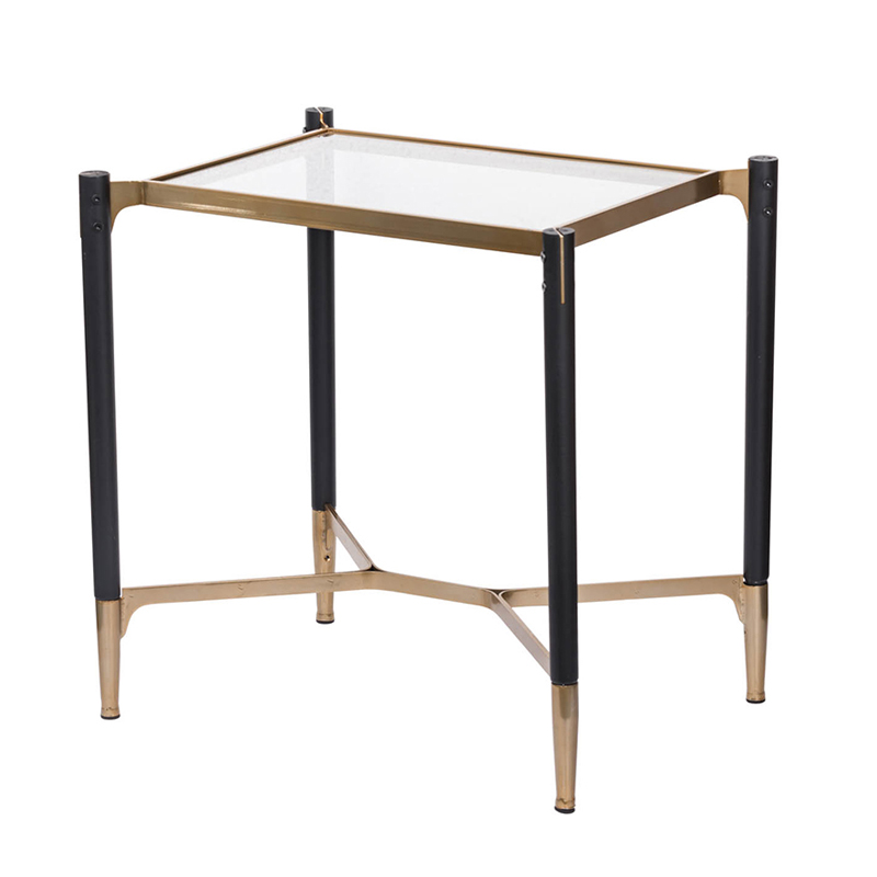 Приставной столик Black & Gold Table Черный матовое золото Приставной столик Black & Gold Table Черный матовое золото в Брянске | Loft Concept