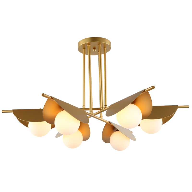 Люстра Pascal Chandelier Золотой Белый Люстра Pascal Chandelier Золотой Белый в Брянске | Loft Concept