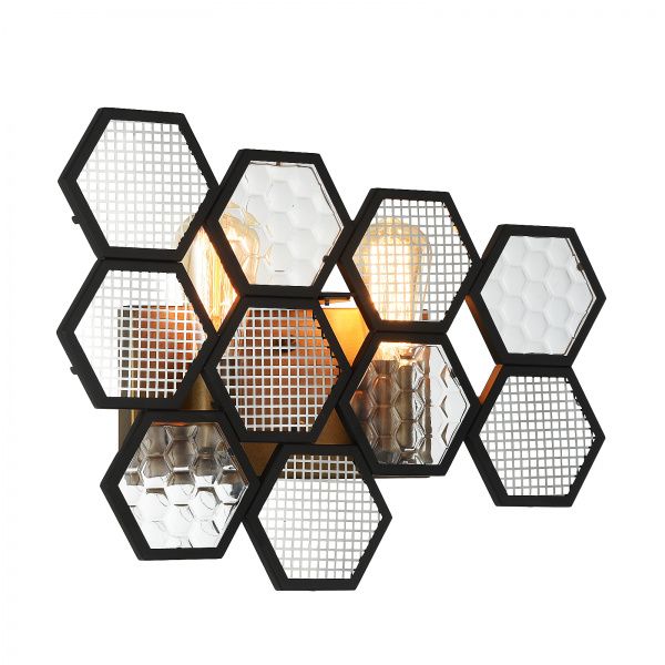 Бра MetalComb Bra Черный Бронза Бра MetalComb Bra Черный Бронза в Брянске | Loft Concept