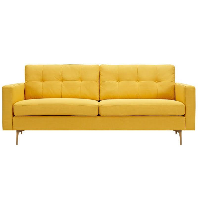 Диван Papaya Yellow Greta Sofa Диван желтая шерсть Желтый Диван Papaya Yellow Greta Sofa Диван желтая шерсть Желтый в Брянске | Loft Concept
