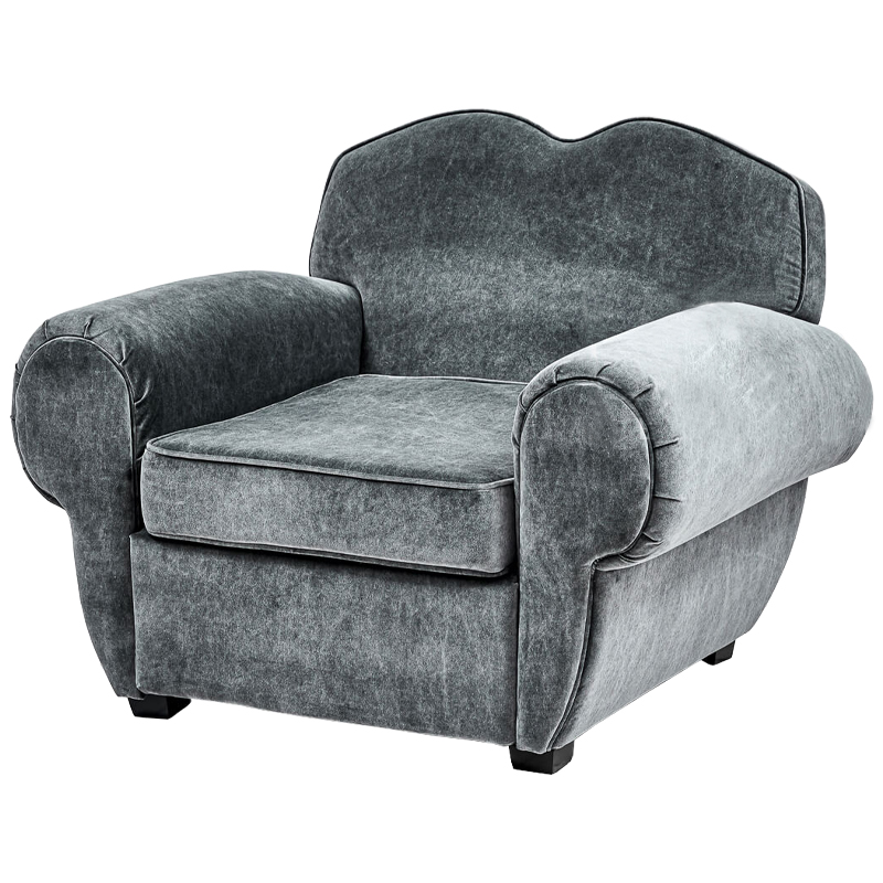 Кресло Braganza Chair Gray Серый Кресло Braganza Chair Gray Серый в Брянске | Loft Concept