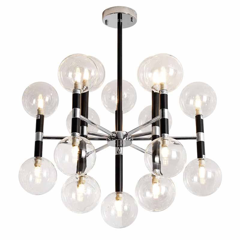 Люстра Danitza Chandelier Chrome Черный Хром Люстра Danitza Chandelier Chrome Черный Хром в Брянске | Loft Concept