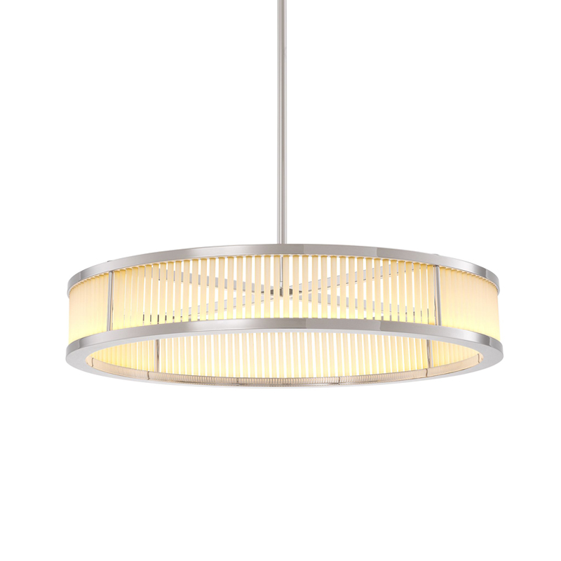 Люстра Eichholtz Chandelier Thibaud S Nickel Никель Белое матовое стекло Люстра Eichholtz Chandelier Thibaud S Nickel Никель Белое матовое стекло в Брянске | Loft Concept