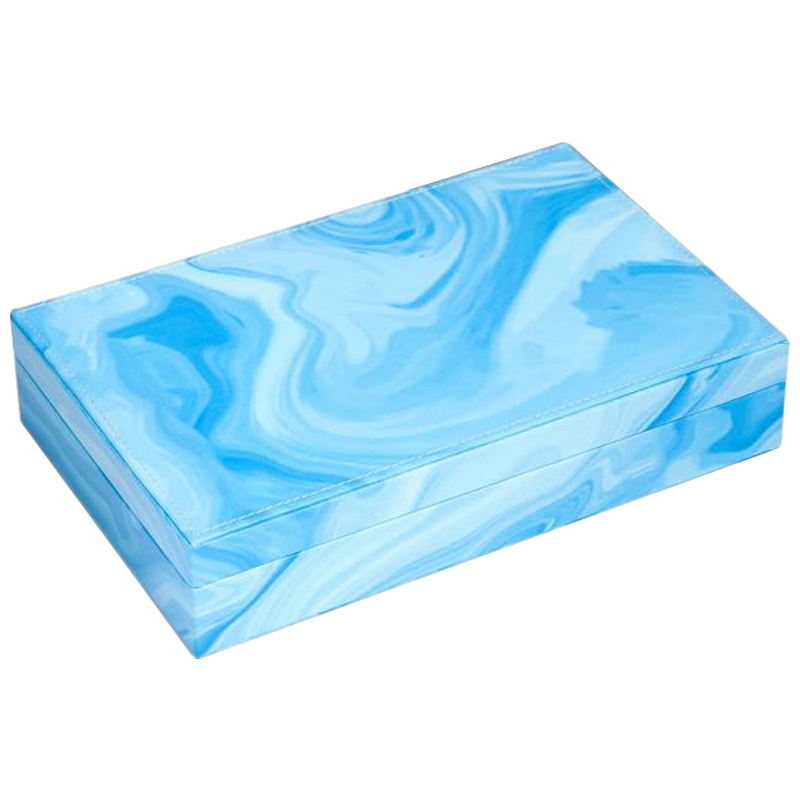 Шкатулка Marble Pattern Box blue Голубой Шкатулка Marble Pattern Box blue Голубой в Брянске | Loft Concept