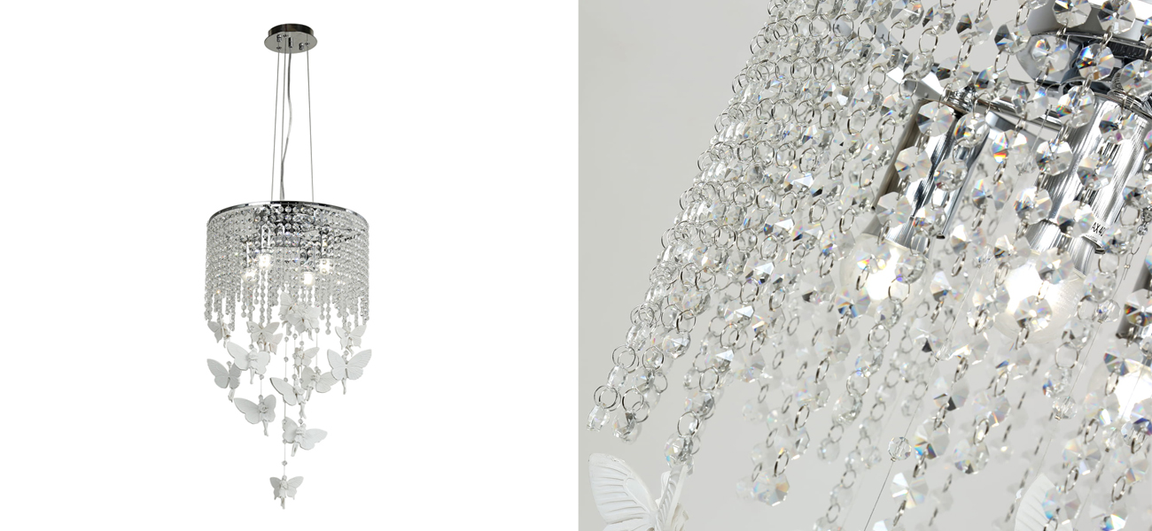 Люстра 2в1 с подвесками в форме феи Fairy House D40 см - фото