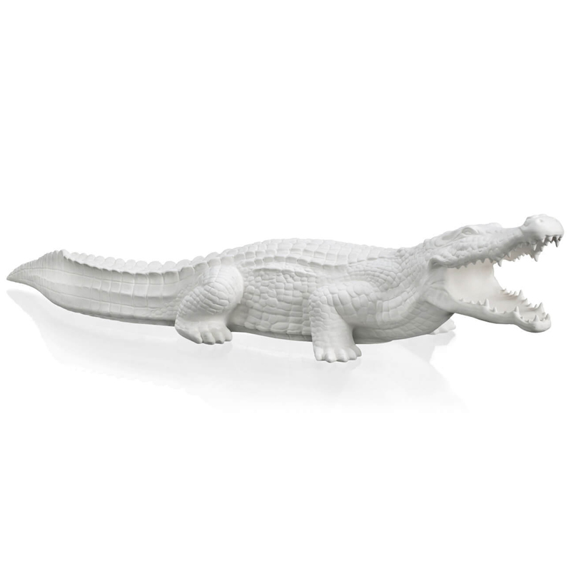 Статуэтка CROCODILE BISC. Белый в Брянске | Loft Concept 
