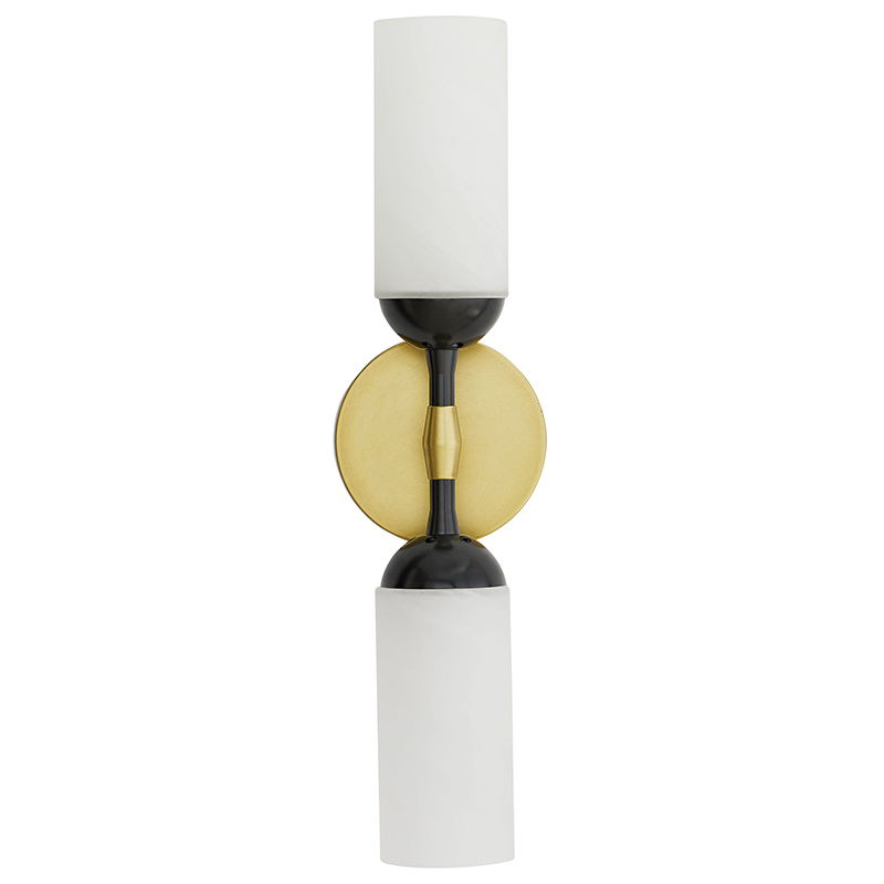 Бра Arteriors EMMETT SCONCE Черный Белый Латунь Бра Arteriors EMMETT SCONCE Черный Белый Латунь в Брянске | Loft Concept
