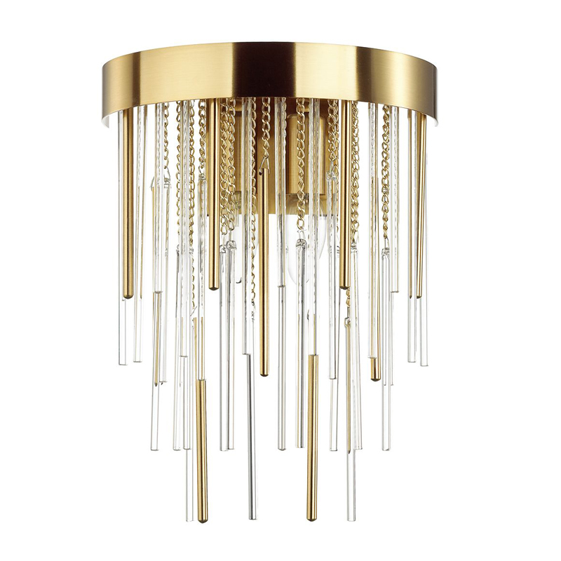Настенный светильник Luxury Gold & Glass Stripes Золотой Настенный светильник Luxury Gold & Glass Stripes Золотой в Брянске | Loft Concept