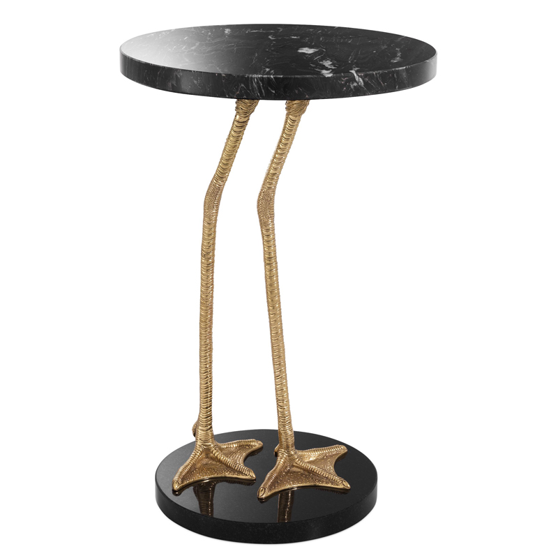 Приставной стол Eichholtz Side Table Lagoon Латунь Черный Мрамор Nero Черный Приставной стол Eichholtz Side Table Lagoon Латунь Черный Мрамор Nero Черный в Брянске | Loft Concept