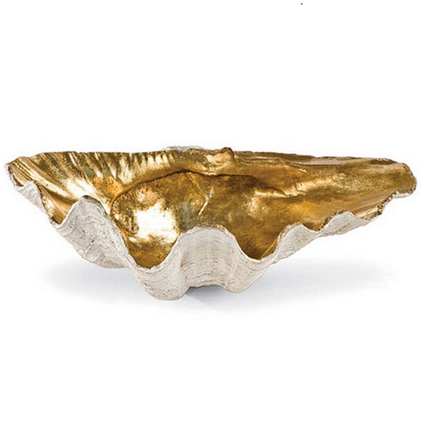 Аксессуар ракушка Seashell Gold Белый Золотой Аксессуар ракушка Seashell Gold Белый Золотой в Брянске | Loft Concept