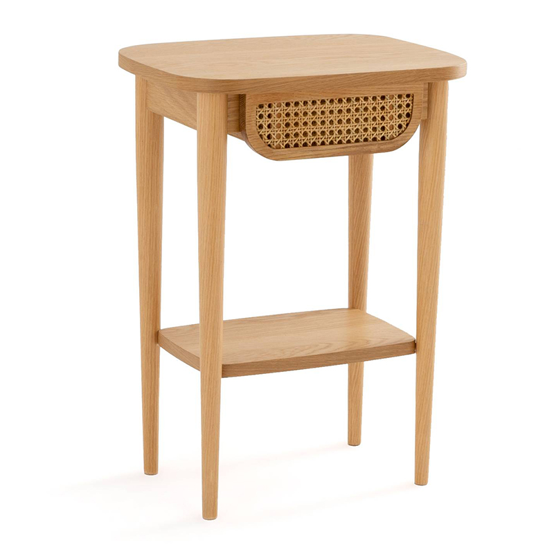 Приставной стол Morten Wicker Side Table Светлый дуб Приставной стол Morten Wicker Side Table Светлый дуб в Брянске | Loft Concept