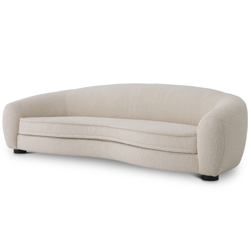 Диван Eichholtz Sofa Freud Boucle cream Кремовый Черный Диван Eichholtz Sofa Freud Boucle cream Кремовый Черный в Брянске | Loft Concept