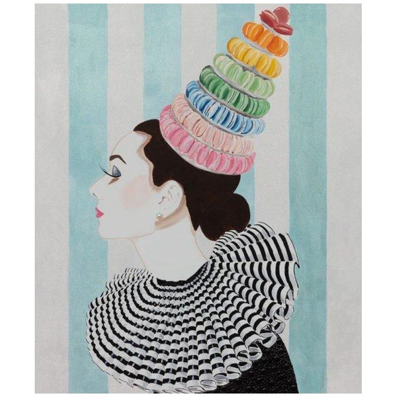 Картина Audrey with Rainbow Macaroon Headdress and Collar Мульти Картина Audrey with Rainbow Macaroon Headdress and Collar Мульти в Брянске | Loft Concept