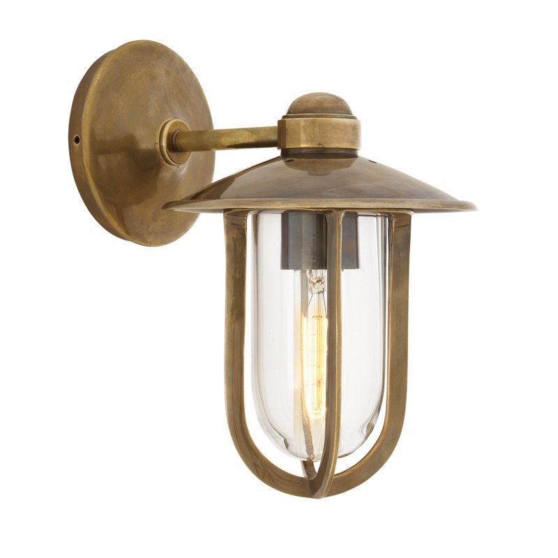 Бра Eichholtz Wall Lamp Seg Harbour Brass Латунь Античная полированная Прозрачное Стекло Бра Eichholtz Wall Lamp Seg Harbour Brass Латунь Античная полированная Прозрачное Стекло в Брянске | Loft Concept