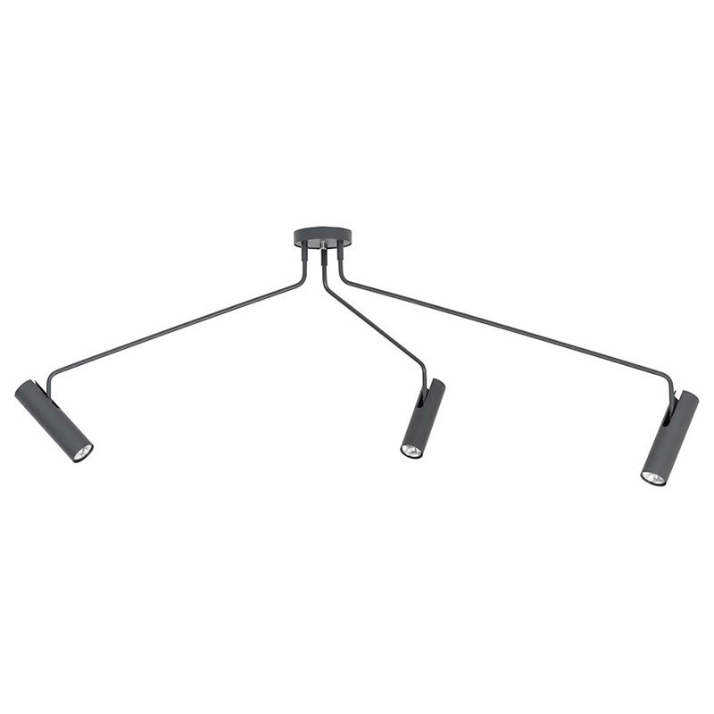 Потолочный светильник Tibo Branches Trumpet Tube graphite 3 Графит Потолочный светильник Tibo Branches Trumpet Tube graphite 3 Графит в Брянске | Loft Concept