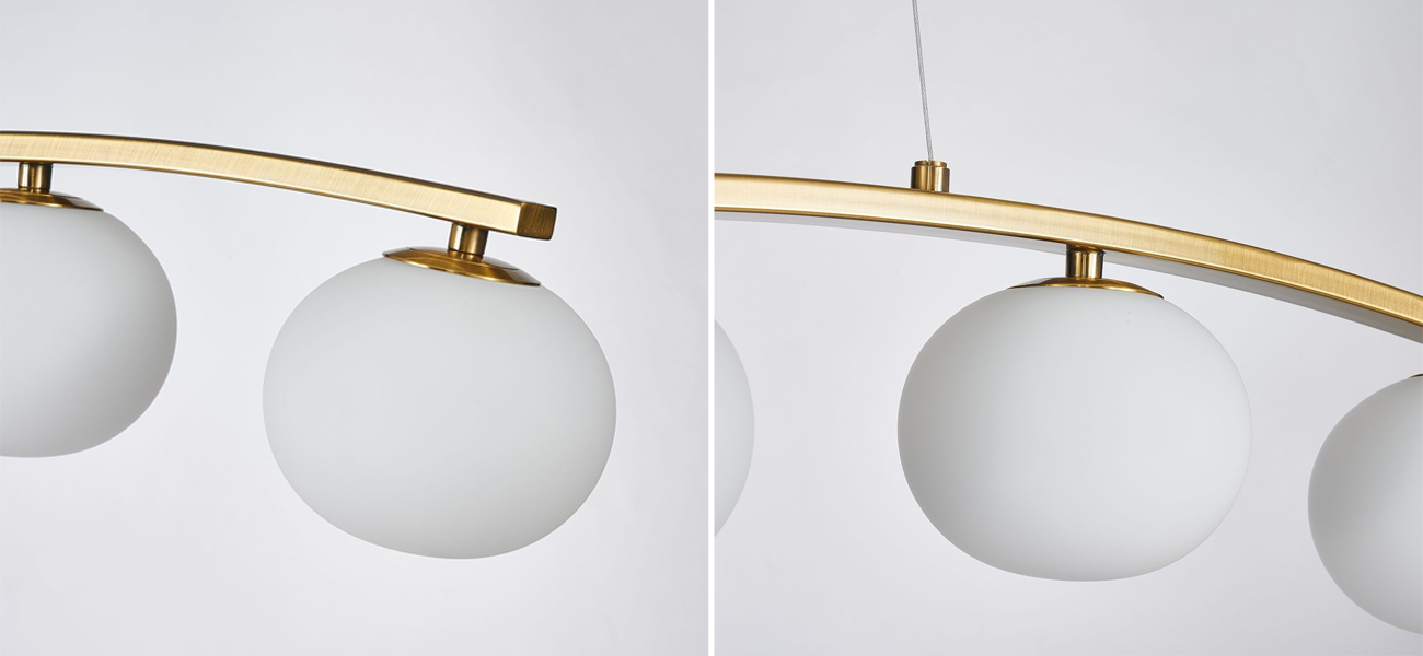 Люстра B.LUX Каркас цвета матового золота 93 см - фото