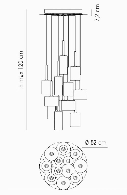 Люстра AXO Light Spillray Suspension Lamp Люстра AXO Light Spillray Suspension Lamp в Брянске