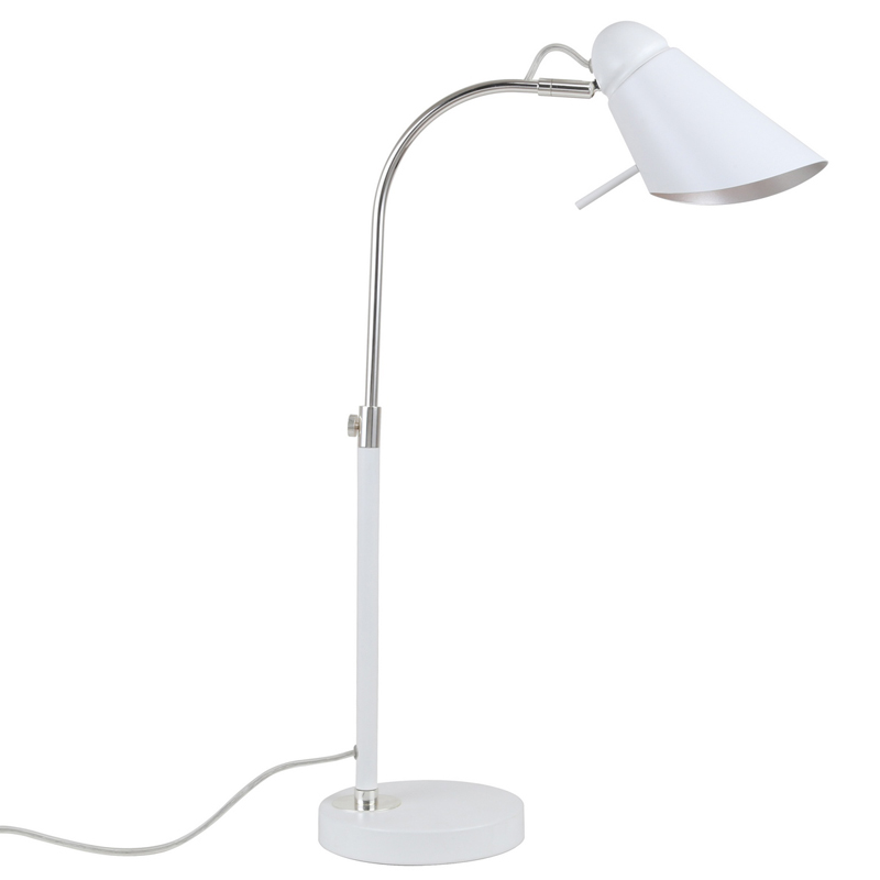 Настольная лампа Silvi Table Lamp Серебряный Белый в Брянске | Loft Concept 