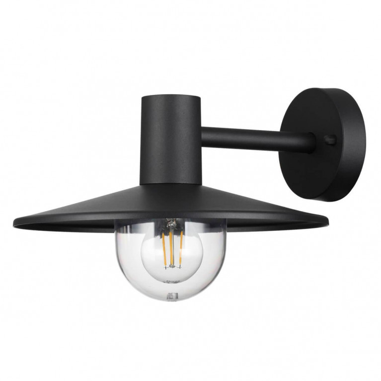 Уличный настенный светильник Leicester Street Wall Lamp  Черный в Брянске | Loft Concept 