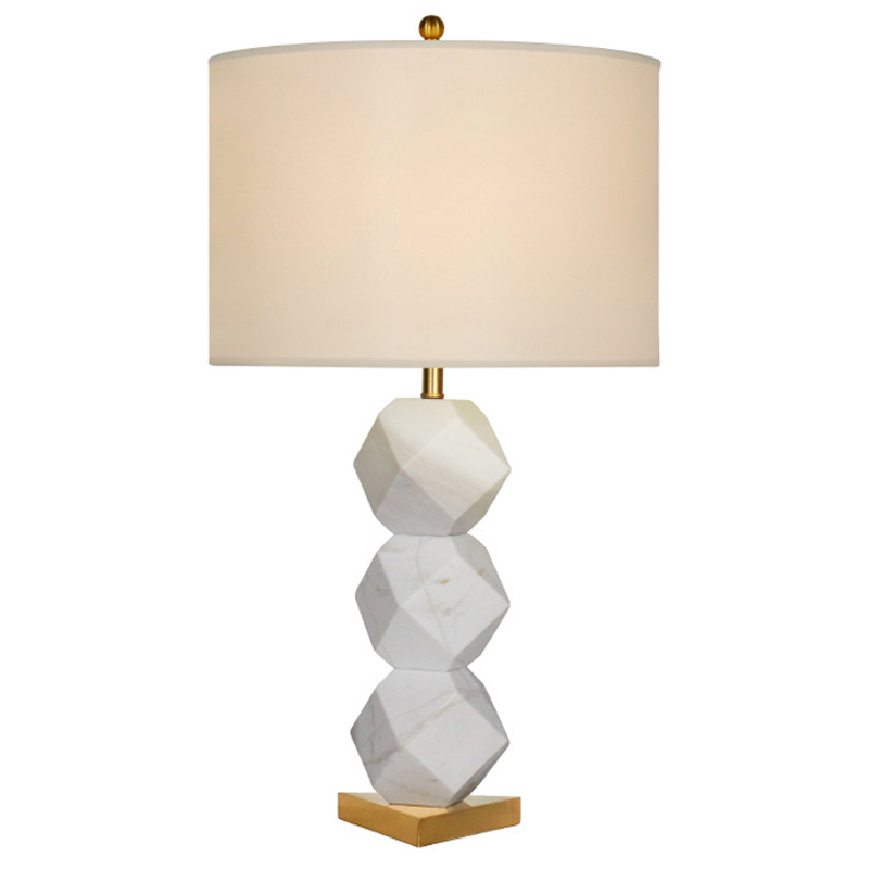 Дизайнерская настольная лампа STEELE LAMP Белый Дизайнерская настольная лампа STEELE LAMP Белый в Брянске | Loft Concept