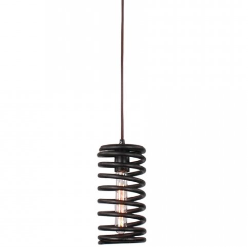 Подвесной светильник Loft Spring Pendant Vertical Черный Подвесной светильник Loft Spring Pendant Vertical Черный в Брянске | Loft Concept