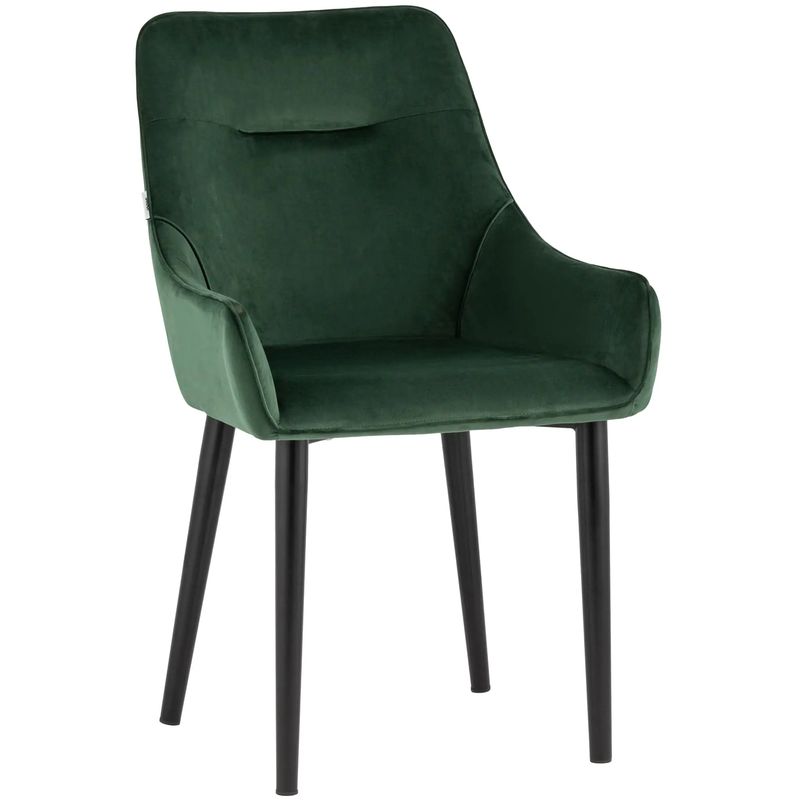Стул Joan Chair Темно-Зеленый Велюр Зеленый Черный в Брянске | Loft Concept 
