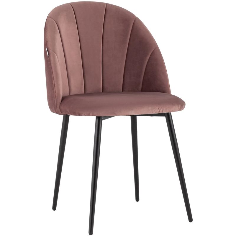 Стул Balsari S Chair Пыльно-Розовый Велюр Розовый пастельный Черный Стул Balsari S Chair Пыльно-Розовый Велюр Розовый пастельный Черный в Брянске | Loft Concept