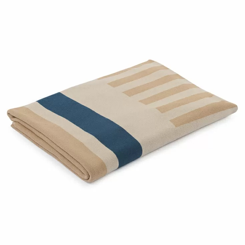 Плед из хлопка с геометрическим рисунком Elan Stripe Мульти Плед из хлопка с геометрическим рисунком Elan Stripe Мульти в Брянске | Loft Concept