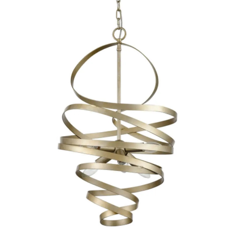Люстра Metal Curly Ribbon Матовый Шампань Люстра Metal Curly Ribbon Матовый Шампань в Брянске | Loft Concept