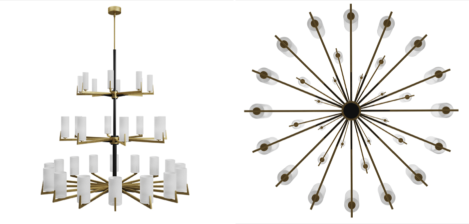 Большая люстра из латуни Brass Candle Большая люстра из латуни Brass Candle - Loft-Concept в Брянске