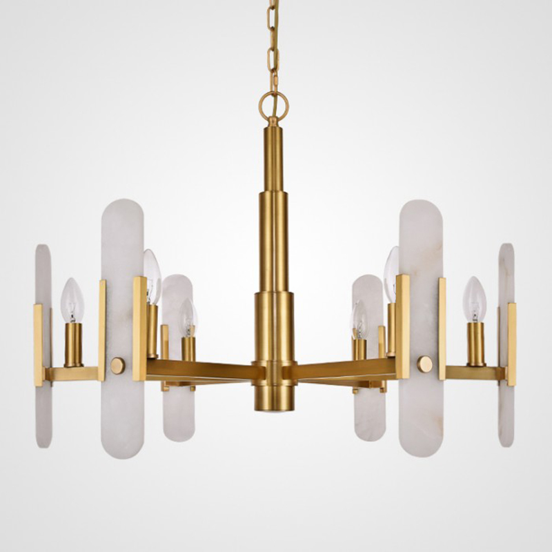 Люстра Kazaoir Chandelier Латунь Белый Люстра Kazaoir Chandelier Латунь Белый в Брянске | Loft Concept
