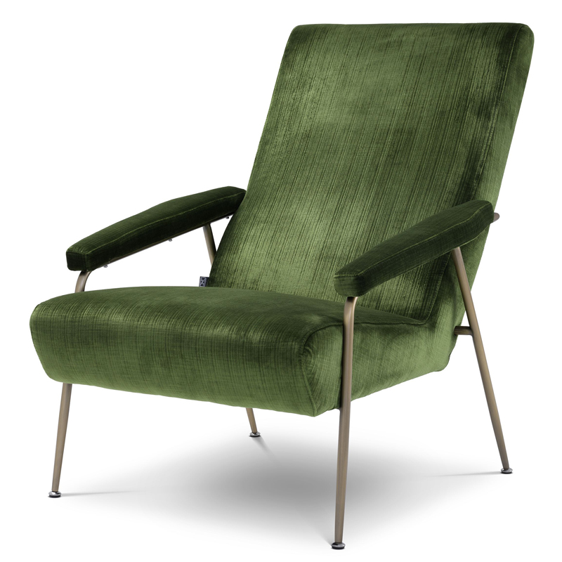 Кресло Eichholtz Chair Gio Зеленый Матовая латунь Кресло Eichholtz Chair Gio Зеленый Матовая латунь в Брянске | Loft Concept
