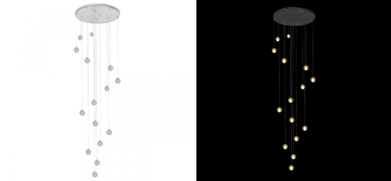 Каскадная Светодиодная Люстра Bocci 15 шаров Led Crystal Glass - фото №1