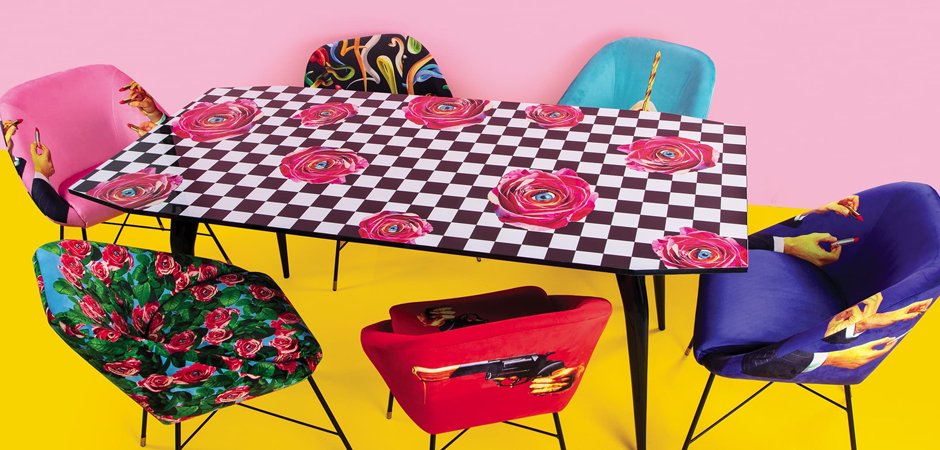 Обеденный стол Seletti Table Roses on check Обеденный стол Seletti Table Roses on check - Loft-Concept в Брянске