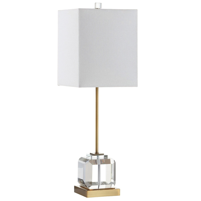 Настольная лампа Orabel Provence Table lamp Белый Прозрачное Стекло Латунь Настольная лампа Orabel Provence Table lamp Белый Прозрачное Стекло Латунь в Брянске | Loft Concept