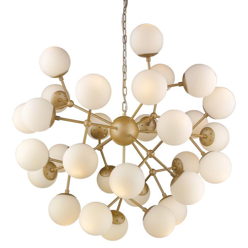 Люстра Berries Chandelier white matt 90 Золотой Белое матовое стекло в Брянске | Loft Concept 