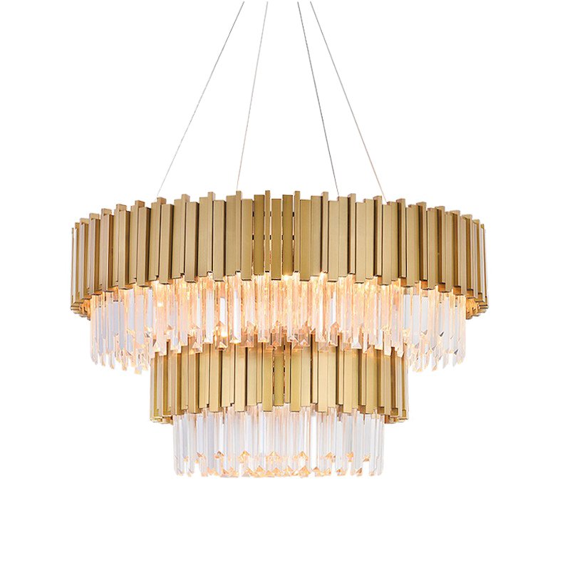 Люстра Empire Double Suspension Латунь Белый Люстра Empire Double Suspension Латунь Белый в Брянске | Loft Concept