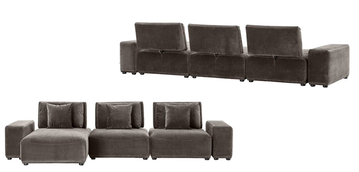 Диван Eichholtz Sofa Mondial Lounge grey - фото №1
