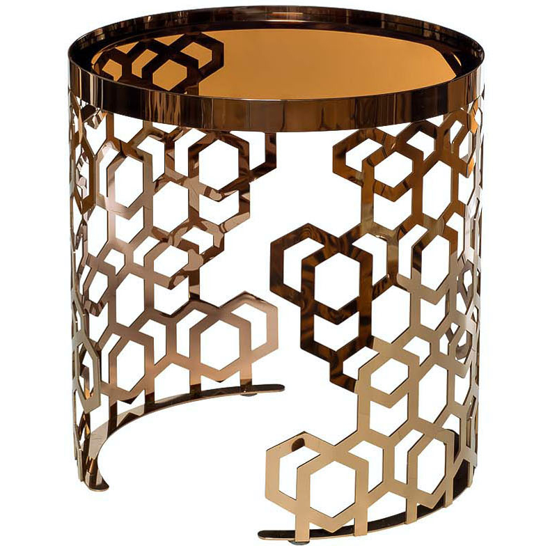 Стол Yen Geometry Table Pink Gold 50 Розовое золото Янтарь (Amber) Стол Yen Geometry Table Pink Gold 50 Розовое золото Янтарь (Amber) в Брянске | Loft Concept