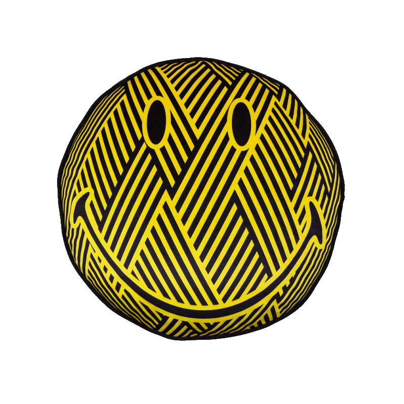 Подушка Zig-Zag Cushion Smiley Желтый Черный Подушка Zig-Zag Cushion Smiley Желтый Черный в Брянске | Loft Concept